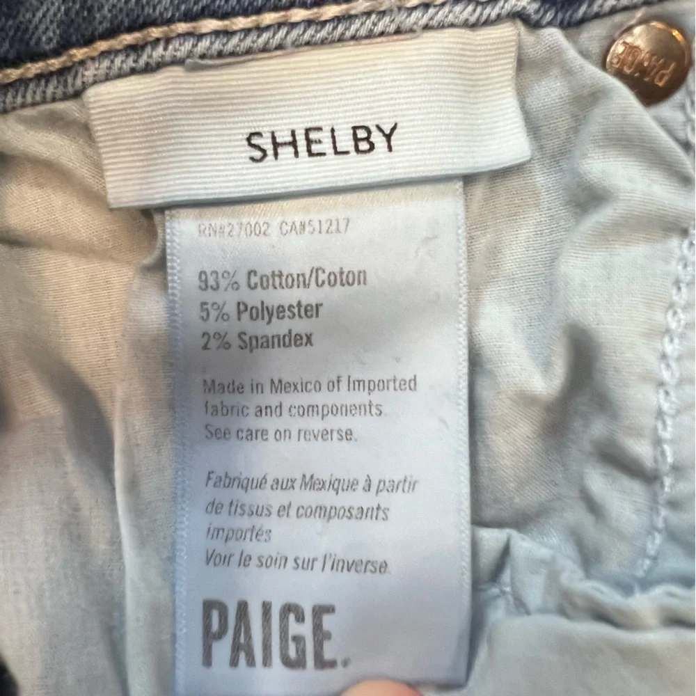 Paige Shelby Adelyn Distressed Jeans Size 27‎